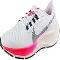 NIKE Women's Air Zoom Pegasus 38 Running Shoe, White/Black-Football Grey-Pink Blast, 2.5 UK
