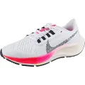 NIKE Women's Air Zoom Pegasus 38 Running Shoe, White/Black-Football Grey-Pink Blast, 2.5 UK