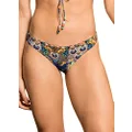 Maaji Women's Standard Thin Side Signature Cut Bikini Bottom, Multicolor, X-Large