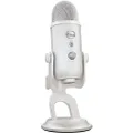 Blue Microphones Yeti Premium USB Gaming Microphone for Streaming, Blue VO!CE Software, PC, Podcast, Studio, Computer Mic, Exclusive Streamlabs Themes, Special Edition Finish - White Mist