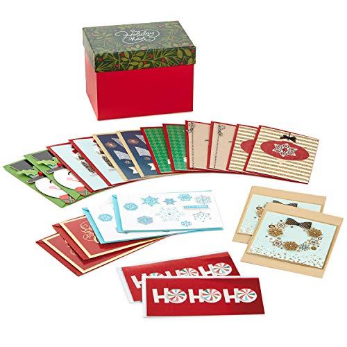 Hallmark Boxed Handmade Christmas Cards Assortment (Set of 20 Special Holiday Greeting Cards and Envelopes) (1XPX5639)