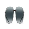 Maui Jim Unisex Breakwall Sunglasses, Gloss Black/Neutral Grey, 63mm EU