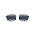 Maui Jim Unisex Breakwall Sunglasses, Gloss Black/Neutral Grey, 63mm EU