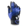 (Small, Royal/Black/Blue) - Under Armour Men's UA Clean Up Batting Gloves