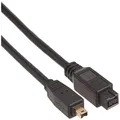 TRIPP LITE FireWire 800 IEEE 1394b Hi-Speed Cable (9pin/4pin) 6-ft.(F019-006),Black