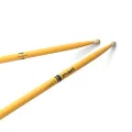 Promark American Hickory Classic 5B Drumsticks, Acorn Tip, Yellow - Single Pair