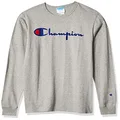 Champion Men's Heritage Long Sleeve Tee, Script Logo, Oxford Gray-y08254, X-Small