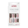 KISS Voguish Fantasy Collection, New York, Long Length Gel Nail Kit with 24 Adhesive Tabs, Gel Nail Glue, Manicure Stick, Mini File, and 28 Fake Nails