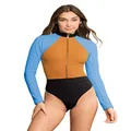 Maaji Women's Standard Surf Cheeky Cut One Piece Swimsuit, Blue, Medium