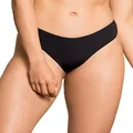 Maaji Women's Journey Double V Cheeky Cut Bikini Bottom, Black, Medium
