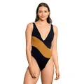Maaji Women's Standard Cheeky Cut Classic One Piece Swimsuit, Black, Medium