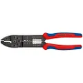 Knipex 97 32 240 Sb Crimping Pliers Black Lacquered With Multi-Component Grips (Blister Packed), 240 mm