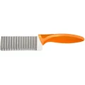 ZYLISS Crinkle Cut Knife, Potato and Vegetable Cutter, Stainless Steel, Orange