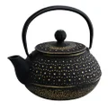 Avanti Imperial Cast Iron Teapot, Black/Gold, 15193