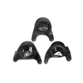 3 Pcs LH RH Rear A/M Engine Mount Set Compatible with Jeep Grand Cherokee WJ 4WD 99-05 4.7L