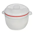 The House of Florence Celebrity Red Line Insulated Food Warmer, White, 3.5 Litre Capacity