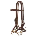 Weaver Leather Justin Dunn Bitless Bridle Oiled Canyon Rose, 1" Average