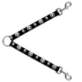 Buckle-Down Dog Leash Splitter, Panda with Gold Chain Black/Multicolour, 30 Inch Length x 1 Inch Wide