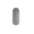 Remer Great Gatsby LED Mirror with Aluminium Frame, Gun Metal, 460x1210x40 mm