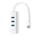 [US Deal] Save on TP-Link 3-Port USB 3.0 Mini Data Hub with 10/100/1000 Gigabit Ethernet LAN Network Adapter for Apple MacBook Surface Pro XPS Laptop Ultrabook Chromebook PC Mac and More (UE330), White. Discount applied in price displayed.