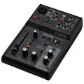 Yamaha 3-Channel Live Streaming Mixer, Black