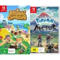 Animal Crossing New Horizons and Pokemon Legends Arceus - Nintendo Switch [Bundle]