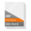 GBC Laminating Sheets, Thermal Laminating Pouches Letter Size, 3mil, HeatSeal Crystal Clear, 200 Pack (3202062)