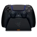 Razer Quick Charging Stand - Quick Charging Stand for Playstation 5 Controller (Quick Charge, Curved Cradle Design, Powered by USB, One-Handed Navigation) Midnight Black