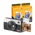 Kodak Mini Shot 2 Retro Instant Camera with Cartridge Bundle, White