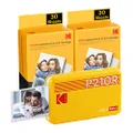 Kodak Mini 2 Retro Instant Photo Printer with Cartridge Bundle, Yellow
