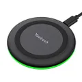 Yootech Wireless Charger,Qi-Certified 10W Max Fast Wireless Charging Pad Compatible with iPhone 12/12 Mini/12 Pro Max/SE 2020/11 Pro Max,Samsung Galaxy S20/Note 10/S10/S9,AirPods Pro(No AC Adapter)