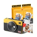 Kodak Mini Shot 2 Retro Instant Camera with Cartridge Bundle, Yellow