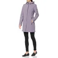 Calvin Klein Women's Mesh Back Raincoat, Lavender Grey, X-Small