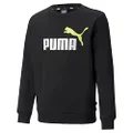 PUMA Boy's Western Sweater, Black-lemon, Small