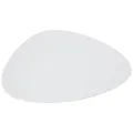 Alessi Colombina 7-3/4-Inch by 9-1/4-Inch Dessert Plate, White Porcelain, Set of 6