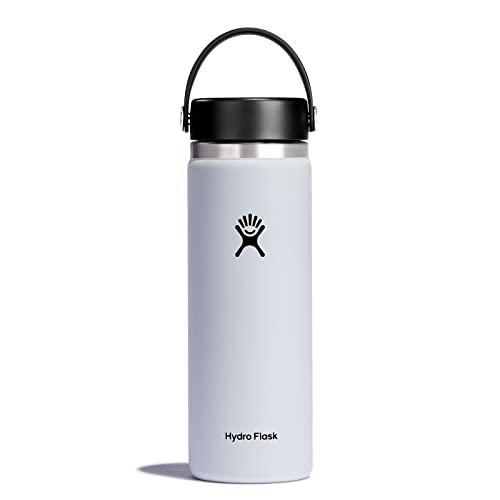 Hydro Flask Wide Mouth Bottle with Flex Cap, White
