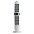 De'Longhi DETF122.WH, Dual Oscillating Tower Fan, 3 Fan Speed and 3 Wind Modes, LED Display, Timer, Remote Control, White
