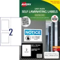 Avery Self Laminating Water Resistant Printable Labels, White, 88.9 x 114.3 mm, 10 Labels (959186/00751)