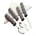 Homecraft Lightweight Foam Handled Cutlery, Set, Dining Aid for Weakened Grip Strength, Hand Tremors, & Parkinson's Disease, Silverware for the Elderly, Handicapped, & Disabled