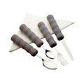 Homecraft Lightweight Foam Handled Cutlery, Set, Dining Aid for Weakened Grip Strength, Hand Tremors, & Parkinson's Disease, Silverware for the Elderly, Handicapped, & Disabled