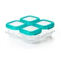 OXO TOT Baby Blocks Freezer Storage Containers (4 Oz), Teal, 1 Count (Pack of 1)