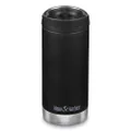 Klean Kanteen TKWide Insulated Coffee Tumbler with Cafe Cap, 12 oz Capicity, Black