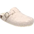 GEOX Women's D Brionia C Slippers, Off White, 4.5 US
