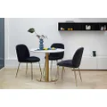 Prism Dining Table Marble Effect White Agaria