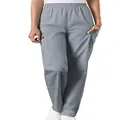Cherokee Scrub Pants for Women Workwear Originals Pull-On Elastic Waist 4200, Grey, Medium
