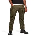 G-STAR RAW Men's Rovic Zip 3D Straight Tapered Trousers, Dark Bronze Green, 30W x 30L