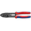 Knipex 97 21 215 C Crimping Pliers Burnished With Multi-Component Grips, 230 mm