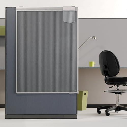 Quartet Workstation Privacy Screen, 36" x 48", for Cubicle or Office, Adjustable Height, Sliding, Sturdy Aluminum Frame, Includes Attachable Whiteboard (WPS1000)