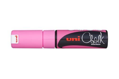 Uni-Ball 8mm Chisel Tip Chalk Marker, Fluoroescent Pink