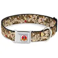 Buckle-Down Seatbelt Buckle Dog Collar - Wile E. Coyote Expressions Stacked - 1.5" Wide - Fits 13-18" Neck - Small